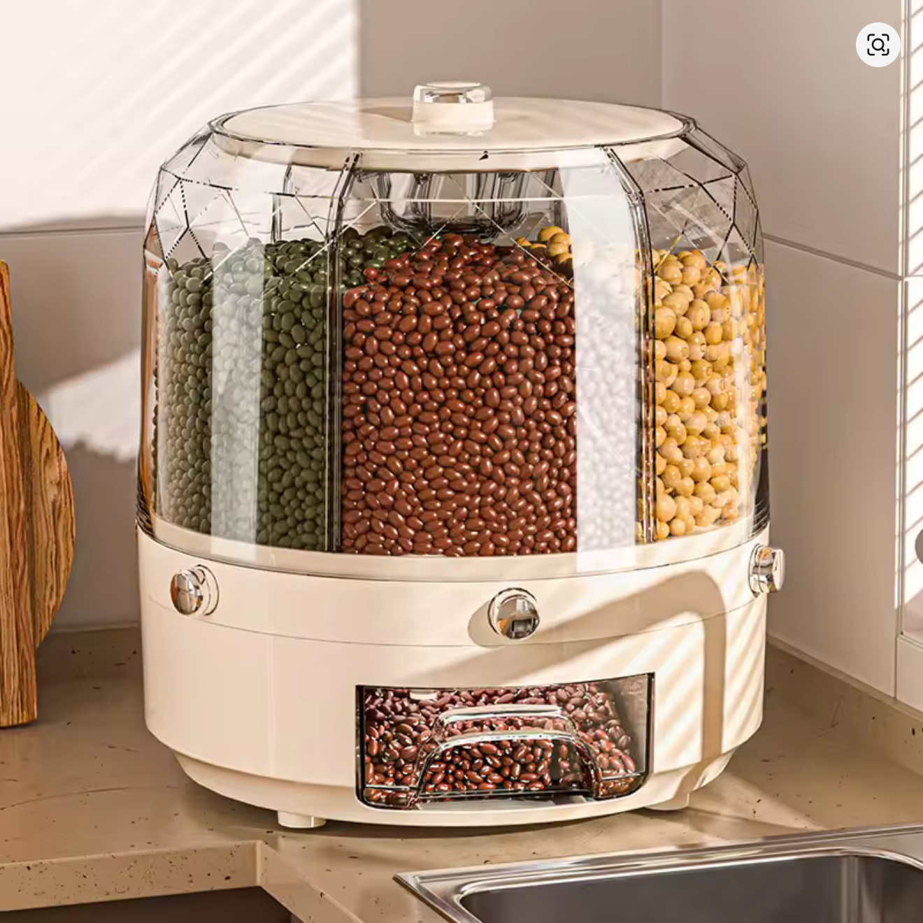 360° Rotating Kitchen Grain Dispenser